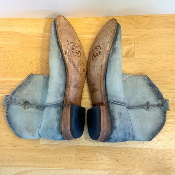 Liberty Black Distressed LB-711311 Western Cowboy Boots size 10.5 - Picture 3 of 7